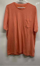 Load image into Gallery viewer, Tasso Elba Mens Orange Space Dye Cotton Short Sleeve Crew Neck T-Shirt Size L