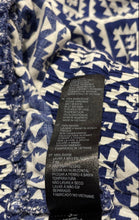 Load image into Gallery viewer, Forever 21 Womens Blue White Geometric Elastic Waist Lounge Pants Size S