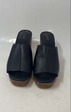 Load image into Gallery viewer, Michael Kors Womens Aldrich Black Leather Slip-On Platform Mule Heels Size 10 M