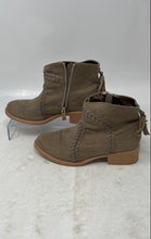 Load image into Gallery viewer, Kenneth Cole Girls Downtown Gabby Brown Faux Suede Whipstitch Ankle Boots Size 1