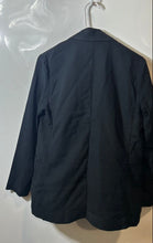 Load image into Gallery viewer, A New Day Womens Black Notch Lapel Patch Pocket One-Button Blazer Jacket Size S