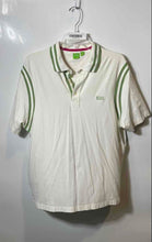 Load image into Gallery viewer, Hugo Boss Mens White Green Stripes Short Sleeve Collared Polo Shirt Size XXL