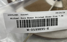 Load image into Gallery viewer, Michael Kors Womens Beige Leather Printed Lace-Up Sneaker Shoes Size 7.5M