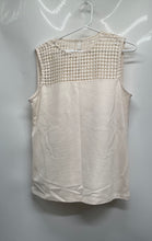 Load image into Gallery viewer, Anne Klein Womens Beige Sleeveless Crew Neck Regular Fit Blouse Top Size M