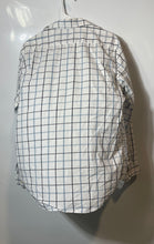 Load image into Gallery viewer, Banana Republic Mens White Check Print Cotton Slim Fit Button-Up Shirt Size M