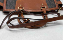 Load image into Gallery viewer, Michael Kors Womens Selma Brown Monogram Print Leather Double Handle Satchel Bag
