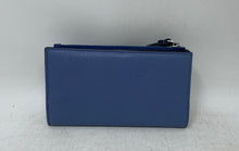 Load image into Gallery viewer, Kate Spade New York Womens Leila Blue Leather Medium L-Zip Wristlet Wallet