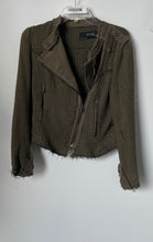 Load image into Gallery viewer, Zara Womens Green Long Sleeve Pockets Asymmetrical Zip Jacket Size Medium