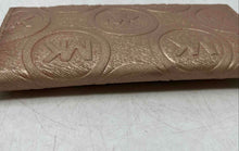 Load image into Gallery viewer, Michael Kors Womens Copper Color Credit Card Slots Trifold Wallet