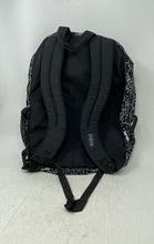 Load image into Gallery viewer, JanSport Womens Black Printed Zipper Top Handle Adjustable Strap Backpack
