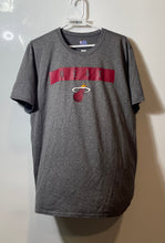 Load image into Gallery viewer, NBA Mens Gray Crew Neck Miami Heat Basketball Pullover T-Shirt Size XL