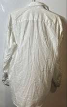 Load image into Gallery viewer, Bugatchi Mens White Super Fine Cotton Long Sleeve Collared Dress Shirt Size 16
