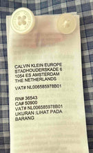Load image into Gallery viewer, Calvin Klein Mens Blue Check Infinite Cool Non-Iron Button-Up Shirt Size Large