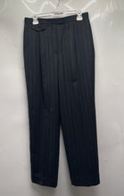 Load image into Gallery viewer, Lauren Ralph Lauren Womens Black Striped Print Straight Leg Dress Pants Size 12