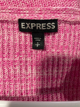 Load image into Gallery viewer, Express Womens Pink Knitted 3/4 Sleeve V-Neck Pullover Sweater Size Small