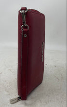 Load image into Gallery viewer, Michael Kors Womens Red Saffiano Leather Zipper Jet Set Travel Wristlet Wallet