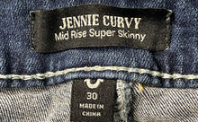 Load image into Gallery viewer, True Religion Womens Jennie Blue Denim Curvy Mid-Rise Super Skinny Jeans Size 30
