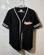Load image into Gallery viewer, Streetwear Society Womens Black Brooklyn #92 Baseball Jersey Size S/P