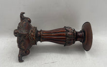Load image into Gallery viewer, Antique Giftcraft Wood Decorative Pillar Candlestick Holder With Candle Included
