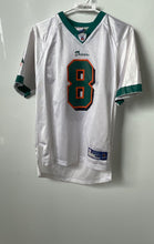 Load image into Gallery viewer, Reebok Boys White Miami Dolphins Daunte Culpepper #8 NFL Jersey Size L 14-16
