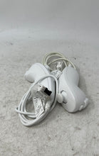 Load image into Gallery viewer, 2 Pieces Nintendo Wii White Wired Joystick Nunchuk Controller Not Tested