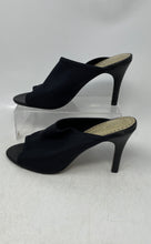 Load image into Gallery viewer, Adrienne Vittadini Womens Galaxy Stretch Black Open Toe Slide Sandals Size 8.5M