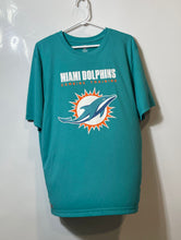 Load image into Gallery viewer, NFL Team Apparel Mens Aqua Crew Neck Short Sleeve Miami Dolphins T-Shirt Size L