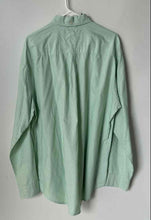 Load image into Gallery viewer, Tommy Hilfiger Mens Light Green White Long Sleeve Button-Up Shirt Size XL