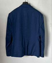 Load image into Gallery viewer, Express Mens Blue Long Sleeve Single-Breasted One Button Blazer Sz 44R With Tag