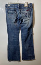 Load image into Gallery viewer, Lee Cooper Womens Blue Denim Distressed Pockets Bootcut Jeans Pants Size 28