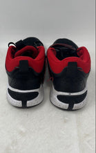 Load image into Gallery viewer, Nike Kids Team Hustle D11 DV8994-003 Black And Red Leather Sneaker Shoes Size 2Y