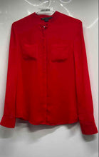 Load image into Gallery viewer, A/X Armani Exchange Womens Red Long Sleeve Crew Neck Blouse Top Size S/P