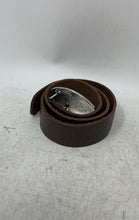 Load image into Gallery viewer, Fossil Mens Brown Leather Ornate Buckle Adjustable Western Belt Size Small