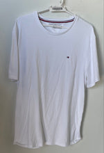 Load image into Gallery viewer, Tommy Hilfiger Mens White Cotton Short Sleeve Crew Neck Pullover T-Shirt Size XL