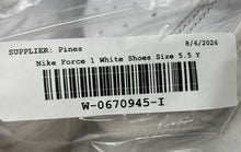Load image into Gallery viewer, Nike Kids Air Force 1 LE White Low Top Lace-Up Sneaker Shoes Size 5.5Y
