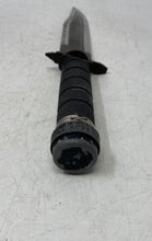 Load image into Gallery viewer, Fixed Blade Serrated Sawtooth Spine Survival Knife In Cowboy Type Sheath Case