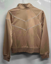 Load image into Gallery viewer, Nike Womens Beige Pockets Long Sleeve Full-Zip Track Jacket Size Large