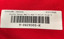 Load image into Gallery viewer, Psycho Bunny Mens Red Pima Cotton Short Sleeve Bicknell Graphic T-Shirt Size 5