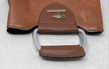 Load image into Gallery viewer, Jingpindaishu Womens Brown Silver Bottom Studs Top Handle Handbag