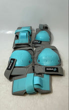 Load image into Gallery viewer, Spofine Kids Blue Gray Knee & Elbow Pads And Wrist Guards Protective Gear Set