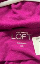 Load image into Gallery viewer, Ann Taylor Loft Womens Purple Cotton 3/4 Sleeve Pullover Blouse Top Size XS