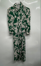 Load image into Gallery viewer, Zara Womens Multicolor Floral Long Sleeve Button Front Shirt Dress Size Small