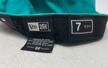 Load image into Gallery viewer, New Era Genuine Merchandise Mens Black Green Florida Marlins MLB Cap Size 7