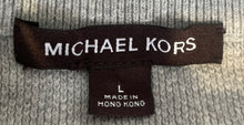 Load image into Gallery viewer, Michael Kors Mens Gray Heather 1/2 Zip Long Sleeve Pullover Sweater Size L
