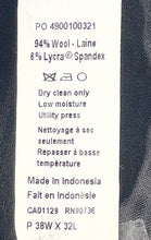 Load image into Gallery viewer, Calvin Klein Mens Blue Pockets Straight Leg Dress Pants Size 38x32