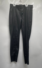 Load image into Gallery viewer, Zara Womens Black Flat Front Pockets Straight Leg High-Rise Ankle Pants Size L