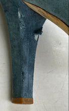 Load image into Gallery viewer, Authentic Marc Jacobs Womens Blue Suede Round Toe Ankle Strap Heels Size 8.5 M