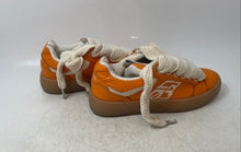 Load image into Gallery viewer, CR03 Womens Orange Low Top Round Toe Lace-Up Sneaker Shoes Size 38