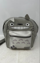 Load image into Gallery viewer, Studio Ghibli Womens Gray Totoro Adjustable Shoulder Strap Mini Backpack