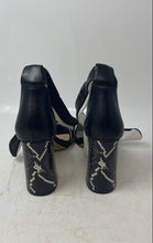 Load image into Gallery viewer, Karl Lagerfeld Paris Womens Black High Block Ankle Strap Heels Size 8